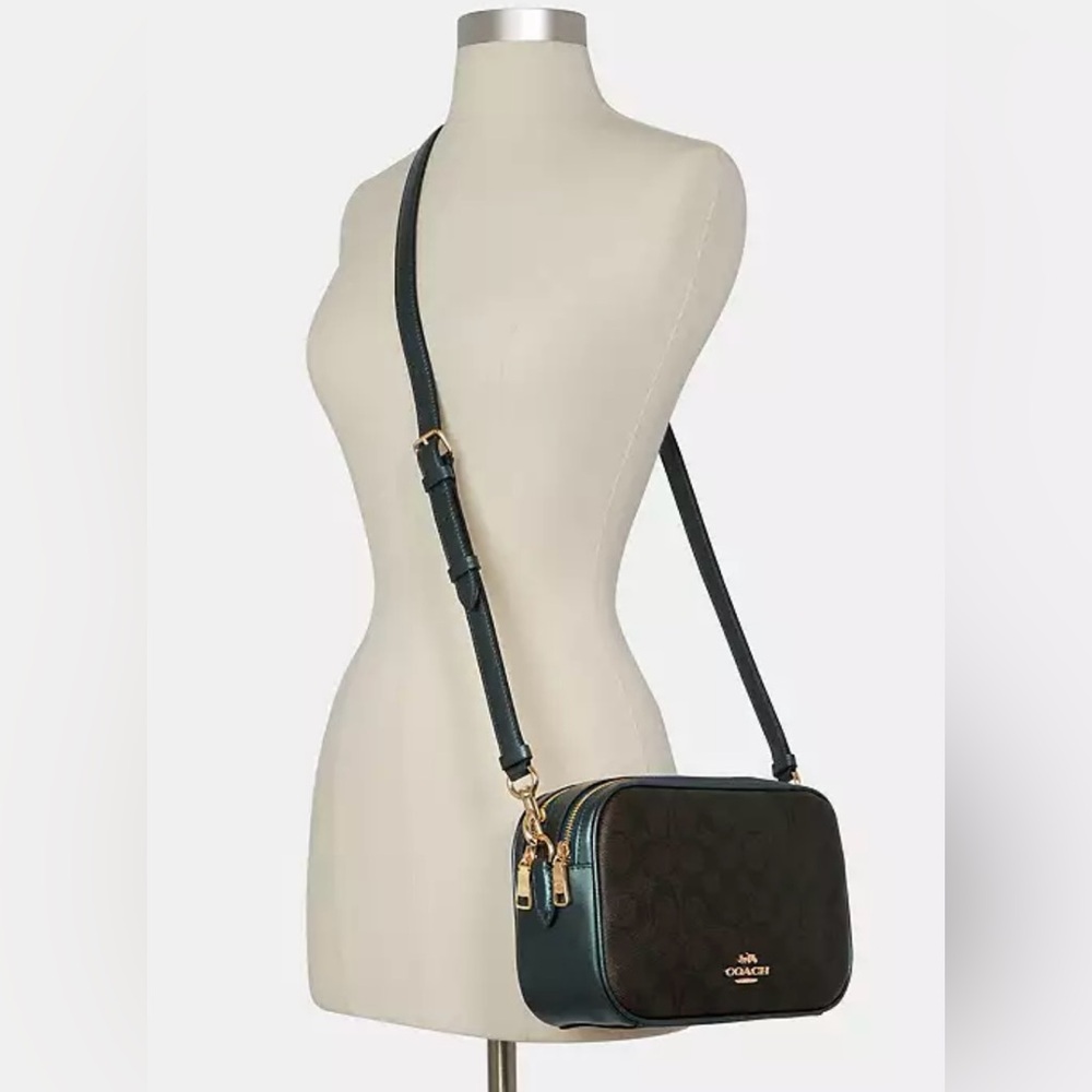 Coach Crossbody Bag in Black and Dark Green